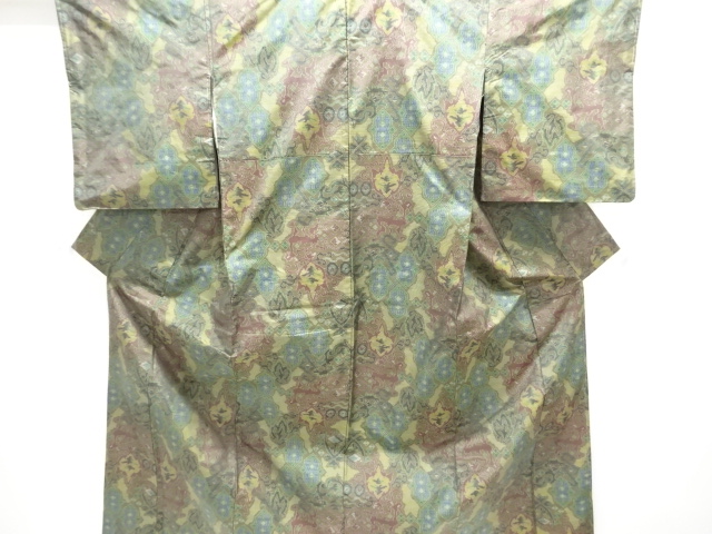 JAPANESE KIMONO / OSHIMA TSUMUGI / WOVEN SARASA